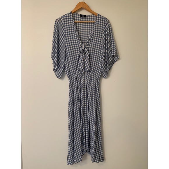 Blue and white midi dress - Picture 2 of 6